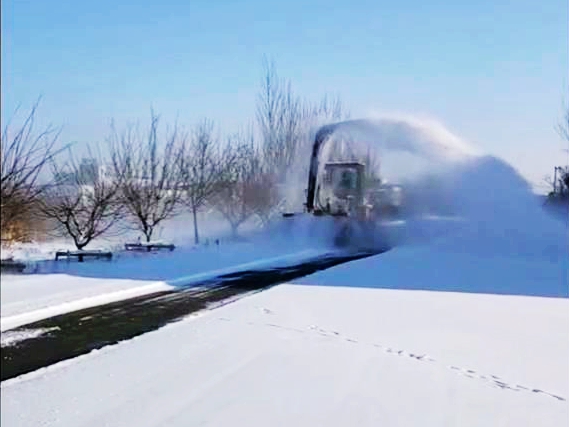 吉林地区抛雪机客户使用案例